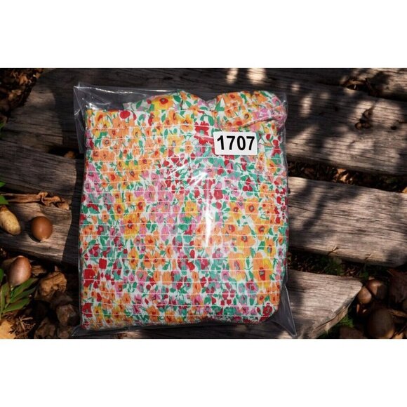 J.Crew Smocked Floral Crop Top Size Large- Cottagecore - Picture 11 of 11